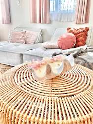 Candles: Giant Clam Candle - Vanilla & Black Raspberry