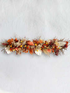 Wreaths: Burnt Honey Linear Floral Arrangement