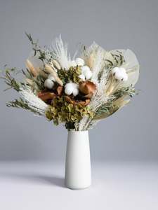 Bouquets In A Vase: Rustic Petal Bouquet in Vase