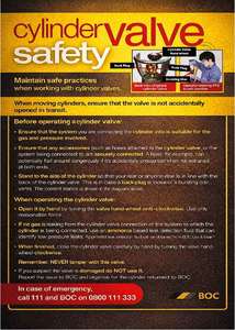 Cylinder Valve Safety Poster