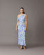 Ruby Melon Maxi Dress (Blueberry Floral)