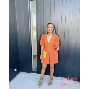 Size 10: By Nicola Wavy Mini Dress (Sunset)