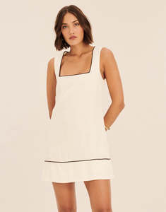 Size 14: Aere Aria Linen Mini Shift Dress