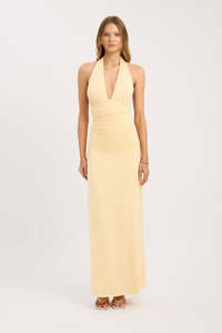 Kookai Leni Maxi Dress (Butter Popcorn)