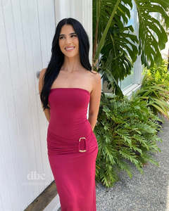 Frontpage: Kookai Torin Trim Maxi (Beetroot)