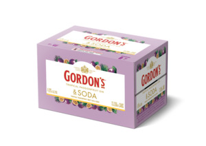 Frontpage: Gordons Passionfruit Gin & Soda 12 Pack