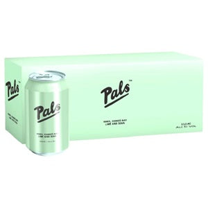 Rtd: Pals Vodka Lime & Soda 10 packs