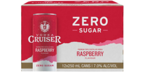 Cruiser Zero Sugar Raspberry 12 pack cans