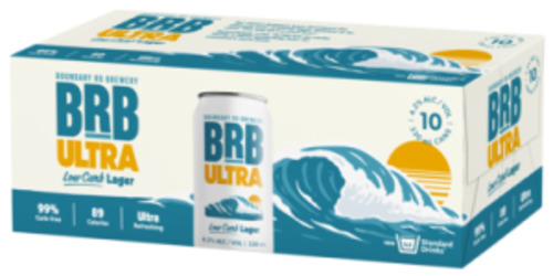 Beer: BRB Ultra Lager 10 pack cans