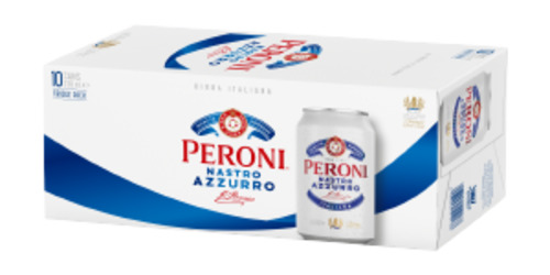 Beer: Peroni 10 pack cans