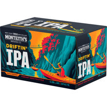 Monteiths Driftin IPA 6 pack cans