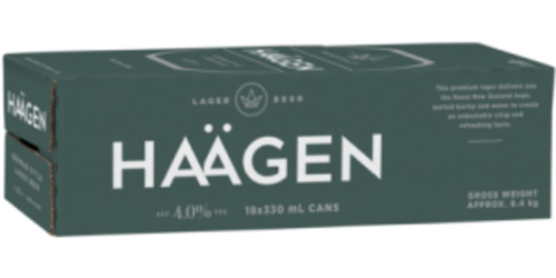 Haagen 18 pack 330ml