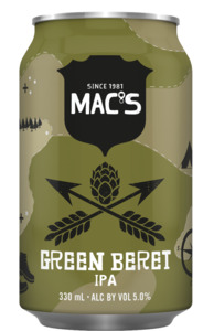 Beer: Mac's Green Beret 12 pack cans