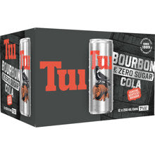 Bourbon: Tui Bourbon & Zero Sugar 12 pack 250ml cans