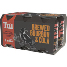 Bourbon: Tui Bourbon & Cola 6 pack cans