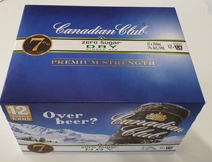 Bourbon: Canadian Club Zero 12 pack cans