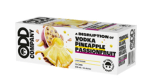 Vodka Rtd: Odd Company Pineapple & Passionfruit 10 pack cans