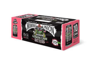 Vodka Rtd: Brookvale Low Sugar Lemon Lime & Bitters 10 pack