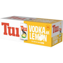 Vodka Rtd: Tui Vodka & Lemon 10 pack cans