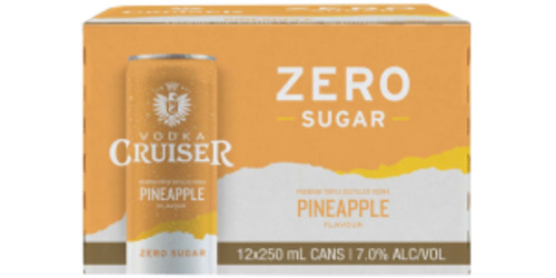 Vodka Rtd: Cruiser Zero Pineaple 12 pack cans