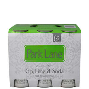 Gin Rtd: Park Lane Lime 6 Pack