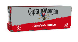 Rum Rtd: Captain Morgan 10 pack 330ml cans