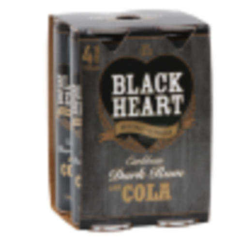 Rum Rtd: Black Heart 300ml 4 pack