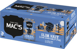 Macs Slim Hazy 12 pack cans