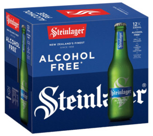 Light: Steinlager Alcohol Free 12 pack bottles