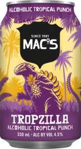 Rtd: Macs Alcoholic Tropical Punch 10 pack cans