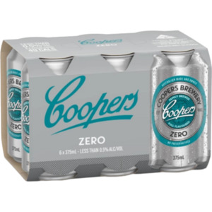 Beer: Coopers Zero 6 pack cans