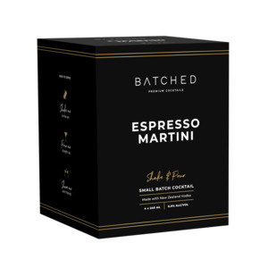 Vodka Rtd: Batched Espresso Martini 4 packs