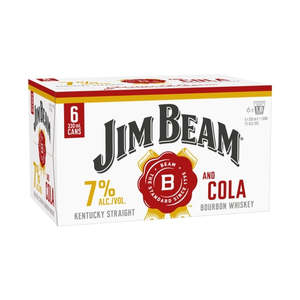 Bourbon: Jim Beam Gold 6 pack cans