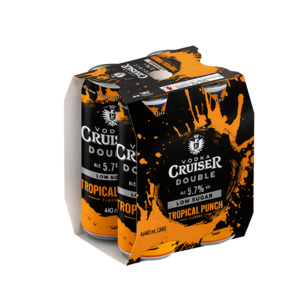 Vodka Rtd: Cruiser Tropical Punch 4 pack