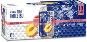 Kirin Hyoketsu Peach 10 pack cans