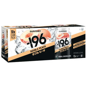 Minus 196 Double Peach 10 pack cans