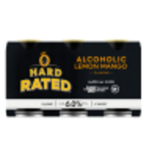 Other Rtd: Hard Rated Lemon Mango 6 pack