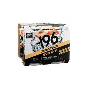 Minus 196 Double Peach 4 pack cans