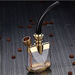 Top Deals In All: water tobacco pipe Metal filter smoke pipe water cigarette Fashion smoking pipe
