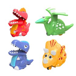 4Pcs Press and Go Dinosaur Cars Dinosaur Wind Up Toys for Kids Boys Christmas St&hellip;