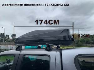 Products: Car Roof Box  Car Roof Storage 650L  -(Black) Pickup in Auckland only  !