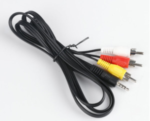 Electronics: RCA Cable One Point Three RCA 3.5mm Jack Adapter AV Cable for DVD