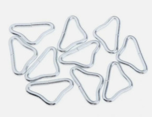 10pcs Metal Triangle Rings Buckle Loop for Trampoline Replacement Repair