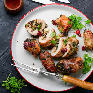 Christmas: Christmas Stuffed Turkey Roll