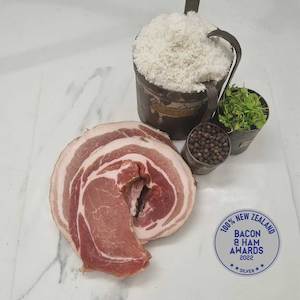 Pork: Dry Cured shoulder Bacon-Silver Award Winner