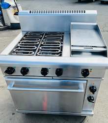 Combi Ovens: Waldorf 800 Series RN8613E - 900mm Electric Range Static Oven with Burners and Gridle