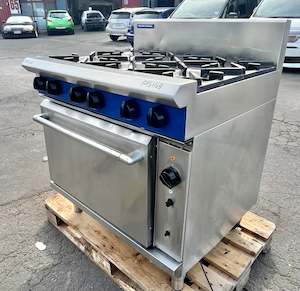 6 Burner: Blue Seal Evolution Series G56D - 900mm Gas Range Convection Oven With Warranty