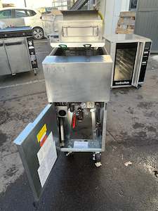 APS914 FRYMASTER MDLAGF14SC OPEN PORT 2 BASKET DEEP FRYER WITH WARRANTY