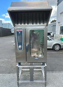 Commercial Ovens: Rational SCCWE101E 10 tray Combi oven with hood , stand and warranty APS1390