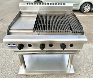 Waldorf Commercial Gas Griddle With Hot Plate on Stand with Undershelf And With Warranty